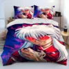 3D Inuyasha Japan Anime Cartoon Comforter Bedding Set Duvet Cover Bed Set Quilt Cover Pillowcase king 11 - Inuyasha Store
