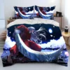3D Inuyasha Japan Anime Cartoon Comforter Bedding Set Duvet Cover Bed Set Quilt Cover Pillowcase king 2 - Inuyasha Store