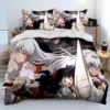 3D Inuyasha Japan Anime Cartoon Comforter Bedding Set Duvet Cover Bed Set Quilt Cover Pillowcase king 20 - Inuyasha Store