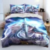 3D Inuyasha Japan Anime Cartoon Comforter Bedding Set Duvet Cover Bed Set Quilt Cover Pillowcase king 3 - Inuyasha Store