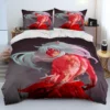 3D Inuyasha Japan Anime Cartoon Comforter Bedding Set Duvet Cover Bed Set Quilt Cover Pillowcase king 4 - Inuyasha Store