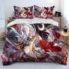 3D Inuyasha Japan Anime Cartoon Comforter Bedding Set Duvet Cover Bed Set Quilt Cover Pillowcase king 5 - Inuyasha Store
