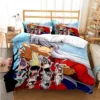 Anime Inuyasha 3D Bedding Set Black Duvet Quilt Cover Set Comforter Cover Pillowcase King Queen Size 11 - Inuyasha Store