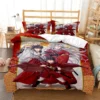 Anime Inuyasha 3D Bedding Set Black Duvet Quilt Cover Set Comforter Cover Pillowcase King Queen Size 22 - Inuyasha Store