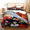 Anime Inuyasha 3D Bedding Set Black Duvet Quilt Cover Set Comforter Cover Pillowcase King Queen Size 9 - Inuyasha Store