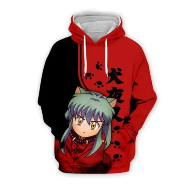Anime Inuyasha 3D Print Hoodie Men Women Casual Fashion Hoodies Kids Long Sleeves Pullover Sweatshirts Oversized - Inuyasha Store