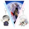 Hot Classic Anime Inuyasha Keychain Handsome Sesshoumaru Acrylic Figures Pendant Key Chain Bag Charm Otaku Collection 1 - Inuyasha Store