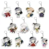 Hot Classic Anime Inuyasha Keychain Handsome Sesshoumaru Acrylic Figures Pendant Key Chain Bag Charm Otaku Collection - Inuyasha Store