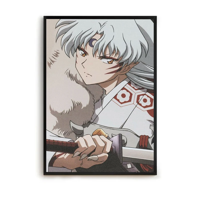 Inuyasha Luxury Home Decor Wall Paintings Posters for Wall Decoration Painting Room Decors Aesthetic Pinterest Anime 1 - Inuyasha Store