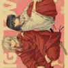 Inuyasha Poster Paintings Kraft Paper Japanese Anime Wall Art Classic Prints Vintage Home Decoration Birthday Present 15 - Inuyasha Store