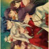Inuyasha Poster Paintings Kraft Paper Japanese Anime Wall Art Classic Prints Vintage Home Decoration Birthday Present 4 - Inuyasha Store