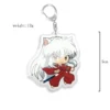 Inuyasha Q Version Character Acrylic Keychain Anime New Product Peripheral Backpack Pendant Cute Jewelry Accessories Fan 1 - Inuyasha Store