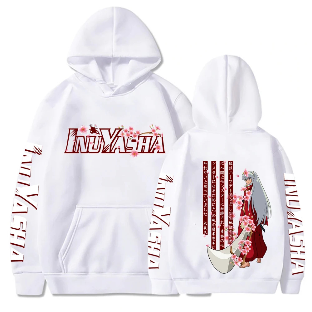 Japanese Anime Harajuku Inuyasha Print Loog Sleeve Hoodie Gift Student 2 - Inuyasha Store