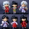 New Inuyasha Anime Figure Higurashi Kagome Miroku Sesshoumaru Action Figure Q Version Toys Pvc Model Doll - Inuyasha Store