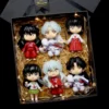 New Inuyasha Anime Figure Higurashi Kagome Miroku Sesshoumaru Action Figure Q Version Toys Pvc Model Doll 5 - Inuyasha Store