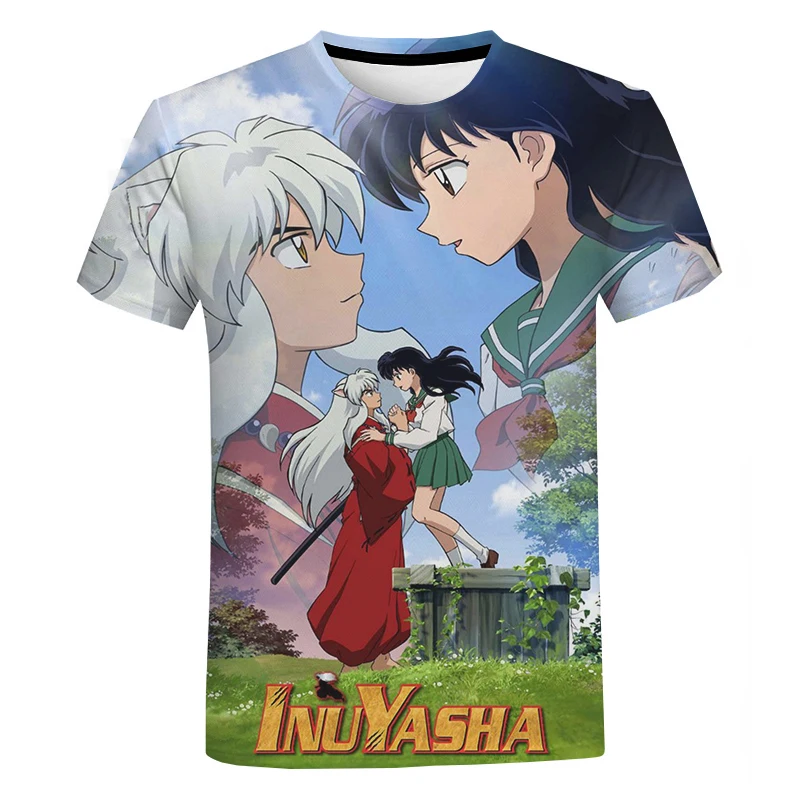 New Spring Summer Fashion Anime T shirt Inuyasha 3D Printed Men Women Oversize Casual Tshirt Trendy - Inuyasha Store