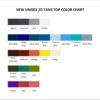 tank top color chart 1 - Inuyasha Store