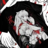 kf Sa7d007b9c24a4eb2847082ef77707a5cp Inuyasha Sesshomaru T shirt Red Moon Inu Yasha Anime Black Short Sleeve Soft Tee - Inuyasha Store