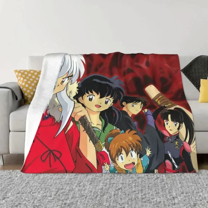 Anime Inuyasha Knitted Blanket